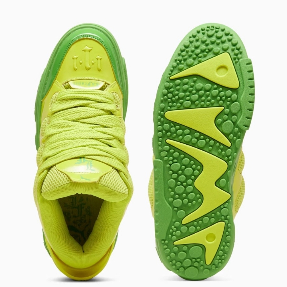 PUMA x Lamelo Ball LaFrance Assist Lifestyle Shoes womens Green Lime Grinch New - Picture 10 of 12